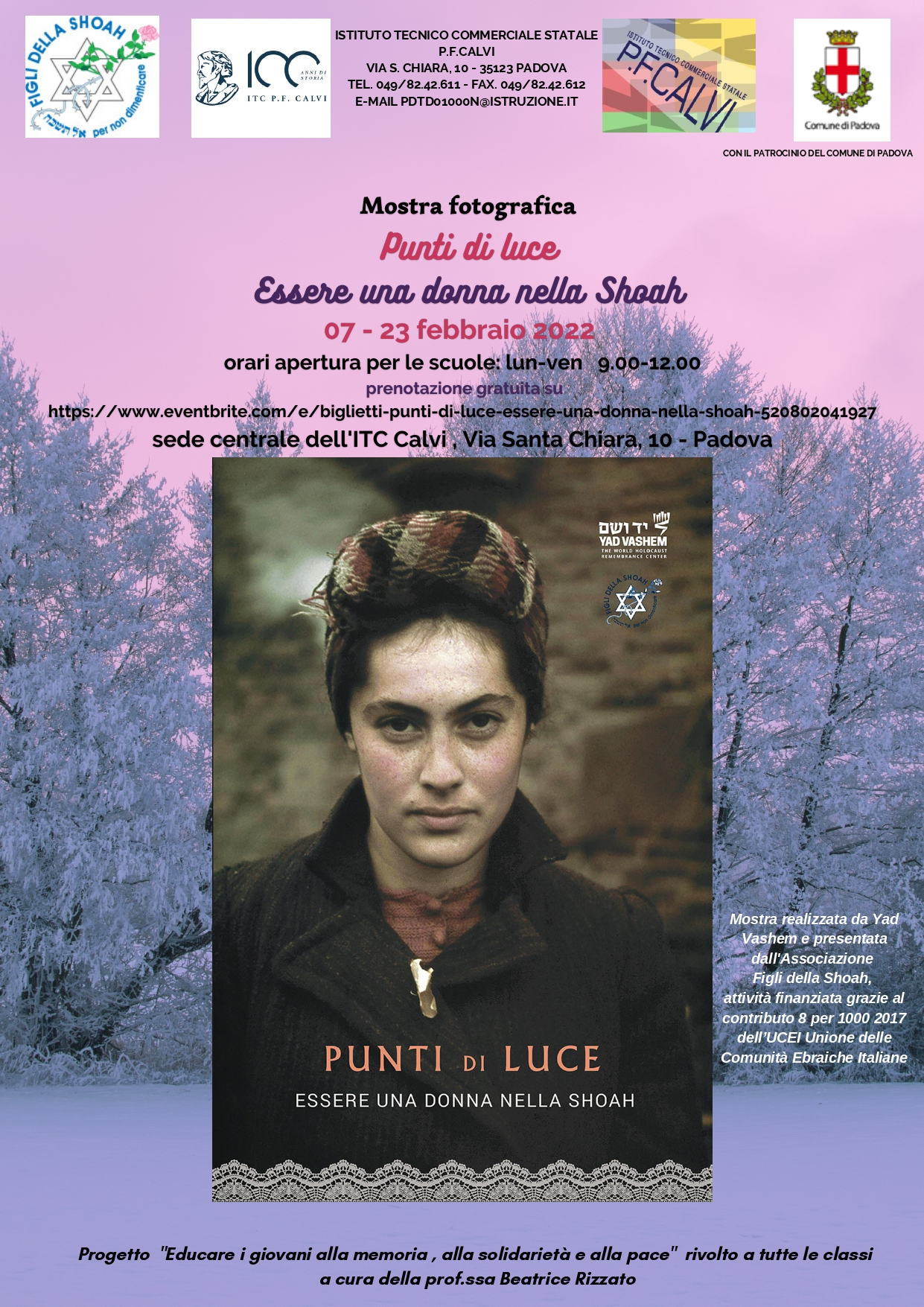 Mostra "Punti di Luce. Essere una donna nella Shoah" a Padova